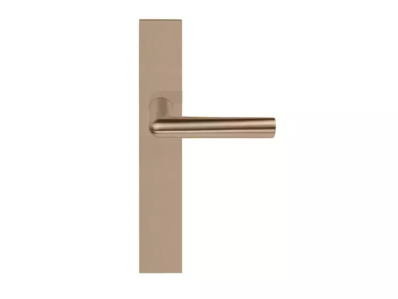Deurkruk op schild Licht brons PVD Piet Boon Inc PBI101P236SFC